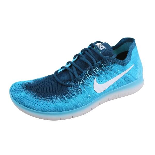 Shop Nike Men S Free Rn Flyknit 2017 Blue Lagoon Pure Platinum Nan 880843 400 Size 13 Overstock 22919375