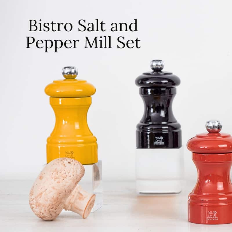 Peugeot Bistro Pepper and Salt Mill Set - 10cm - 4in.
