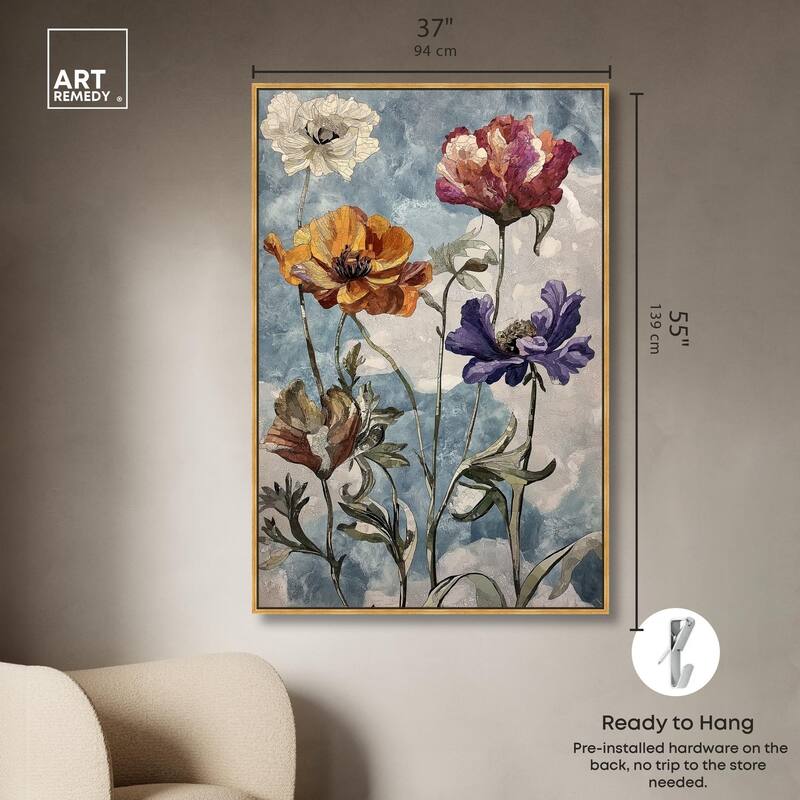 Hued Blossom II Canvas by Art Remedy