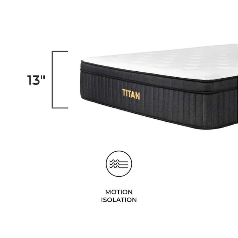 Brooklyn Bedding Titan 13" Hybrid Luxe for Plus Size Sleepers