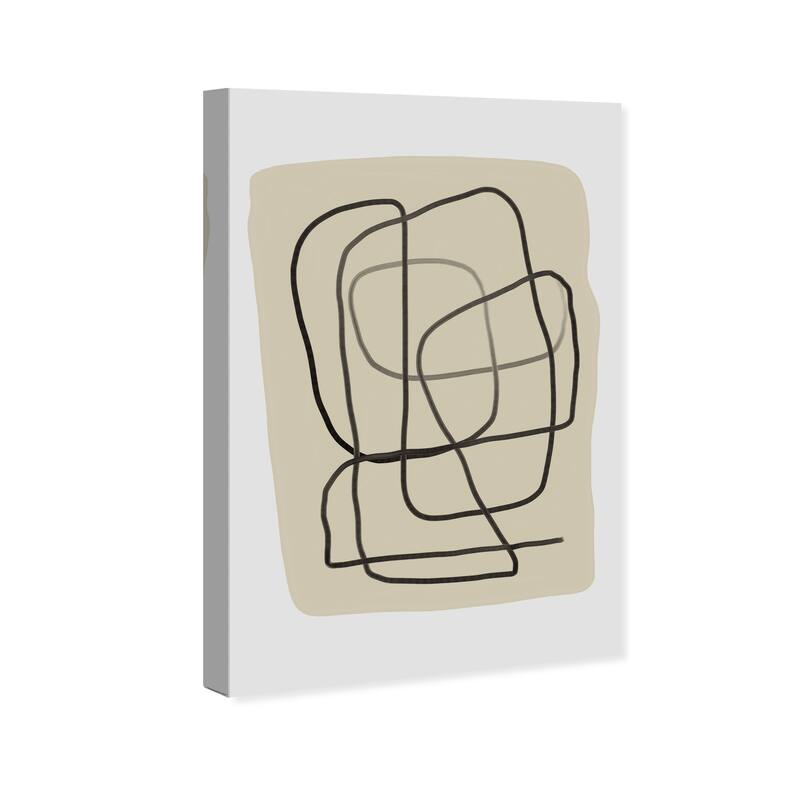 Wynwood Studio Canvas Abstract Abstract Theory Black and Tan Modern & Contemporary Wall Art Canvas Print
