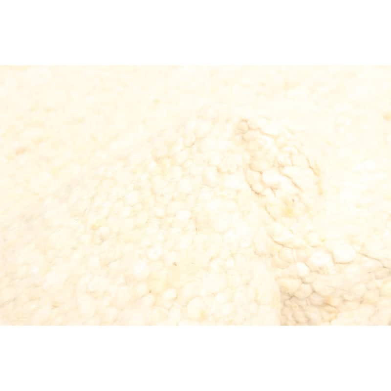 ECARPETGALLERY Braid weave Sienna Cream Wool Rug - 5'1 x 7'10