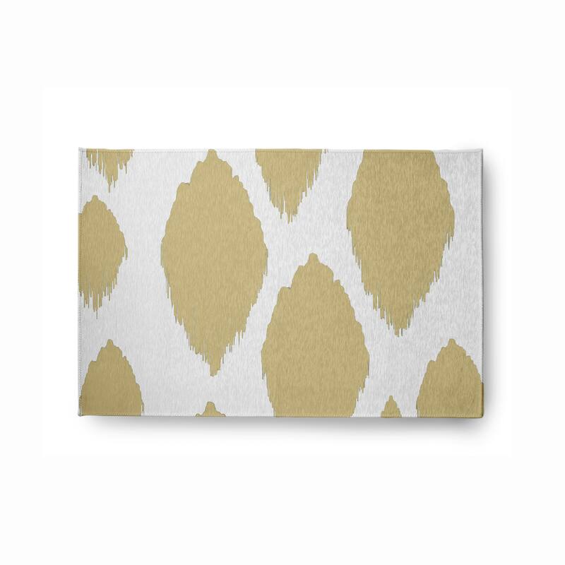 Web of Ikat Soft Chenille Rug - 2' x 3' - Yellow