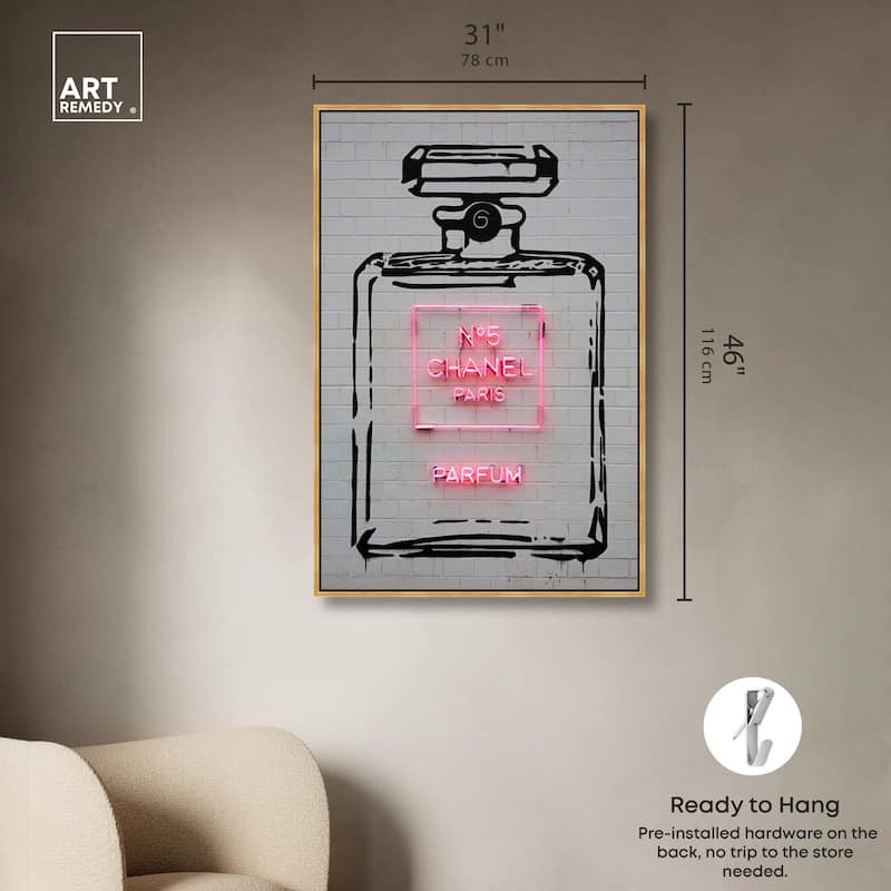 Parisian Perfume Canvas by Art Remedy