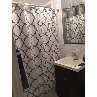 Shop Echelon Home Quatrefoil Shower Curtain Free