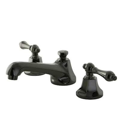 Kingston Brass Water Onyx Widespread Bathroom Faucet - Free Metal