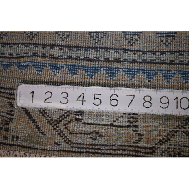 All-Over Boteh Botemir Foyer Rug Hand-Knotted Wool Carpet - 3'9" x 6'3"