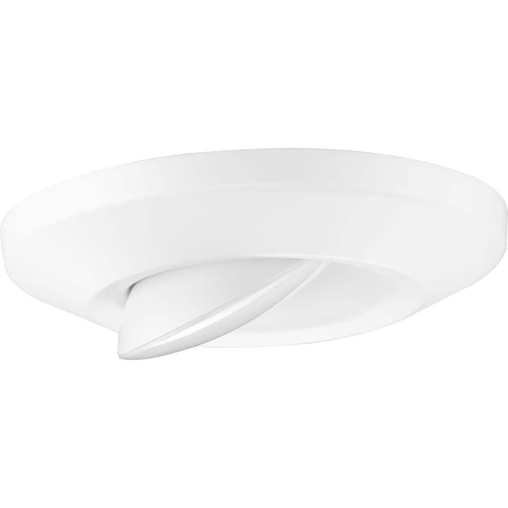 Intrinsic Collection 7 inch White Flush Mount LED Adjustable Eyeball - 7.25 in x 7.25 in x 1.546 in