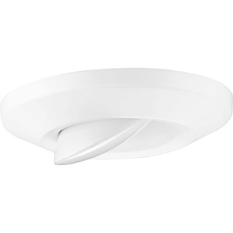 Intrinsic Collection 7 inch White Flush Mount LED Adjustable Eyeball - 7.25 in x 7.25 in x 1.546 in
