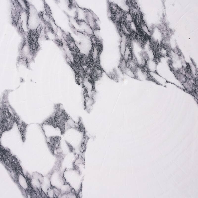 Christopher Knight Home - Modern Indoor/Outdoor 18.5"H Geometric Faux Marble MgO Accent Side Table with Sculptural Fluted Design