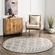 preview thumbnail 18 of 50, Nuloom Natti Contemporary Trellis Area Rug 6' Round - Grey - Round