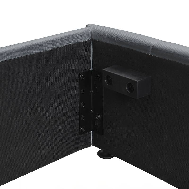 Queen size Upholstered Platform bed with a Hydraulic Storage System