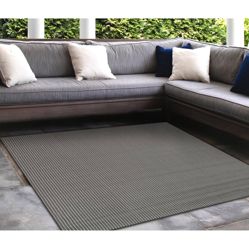 Liora Manne Carmel Textured Striped Indoor/ Outdoor Area Rug