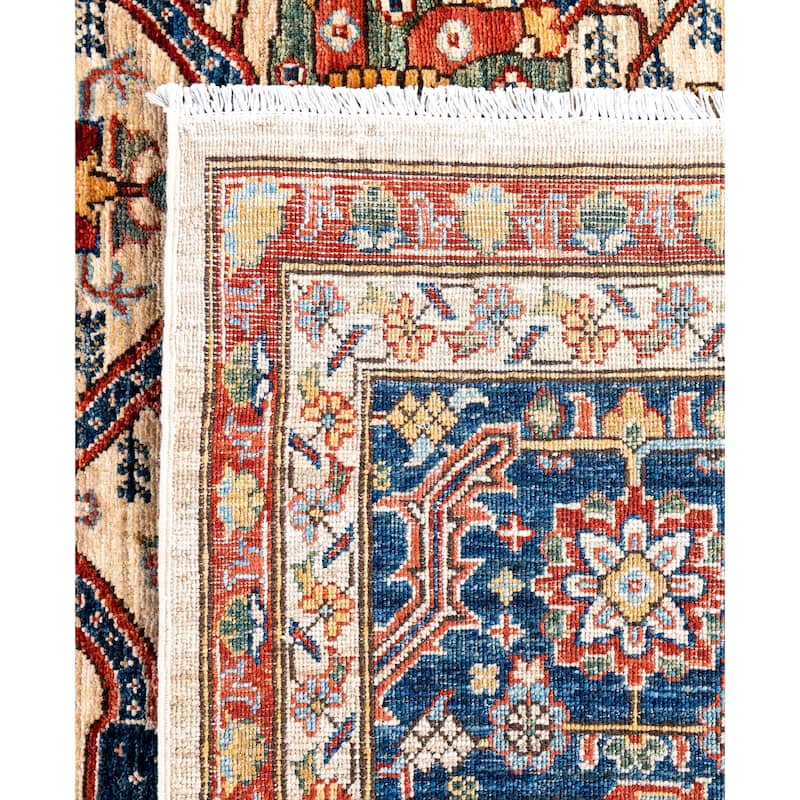 Serapi One-of-a-Kind Hand-Knotted Area Rug - Ivory - 9' 0" x 12' 3"
