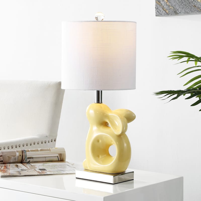 SAFAVIEH Kids Lighting Angelique 19" Rabbit Lamp - 10.3"x10"x19" - 10"Wx10"Dx19"H