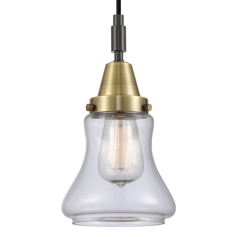 Innovations Lighting 447-1P-G192 Bellmont 7" Wide Mini Pendant with - Black Antique Brass