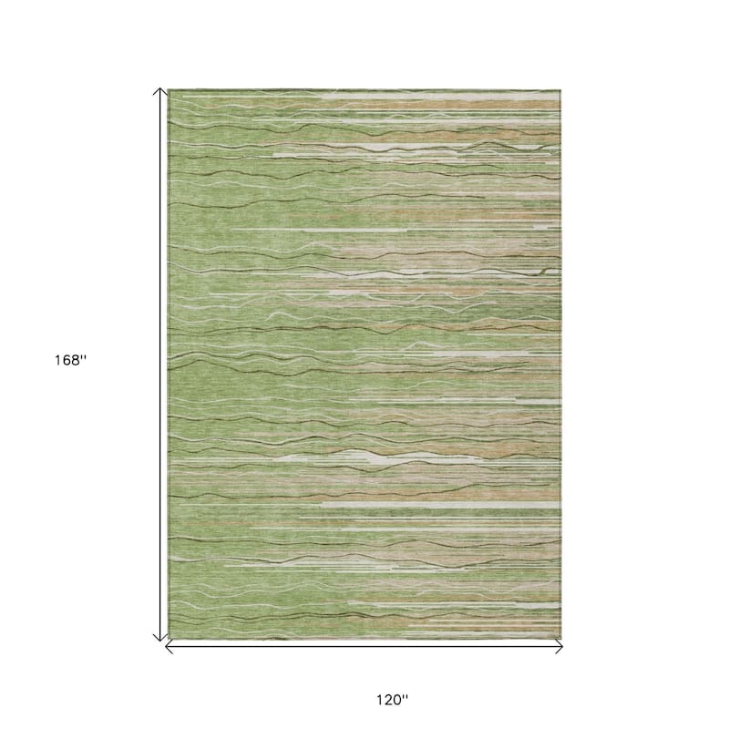 HomeRoots Striped Transitional Rectangle Outdoor Rug
