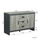 preview thumbnail 10 of 8, 45-inch Wood Sideboard with 3 Drawers