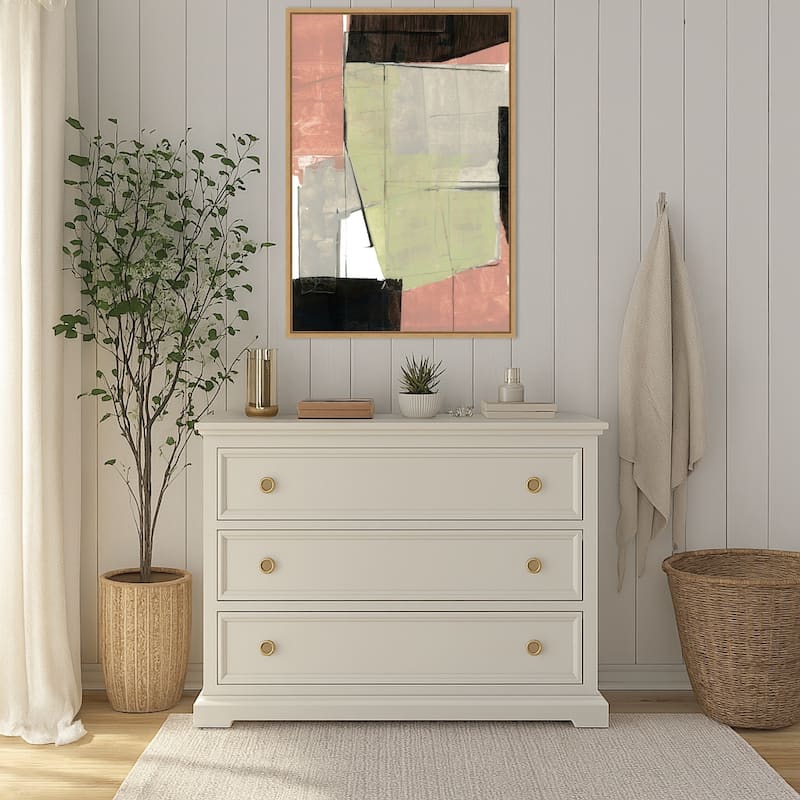 Abstract Neutral Architecture No. 1 by Cartissi (23 x 33 in.), Framed Canvas Wall Art Print