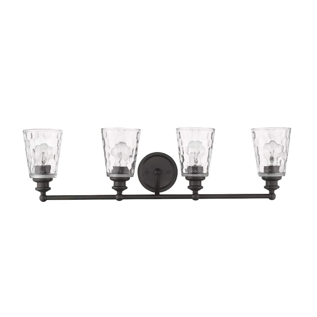 Modern Transitional Hardwired Wall Light with Reversible Mount and Clear Glass Shade LED Compatible