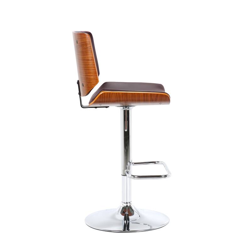 Porthos Home Remi Counter Height Stool, PU Leather, Iron Legs
