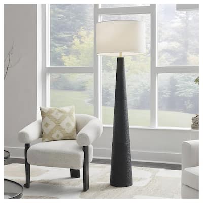 Signature Design by Ashley Hallburg Black Floor Lamp - 21.25" W x 21.25" D x 68.5" H