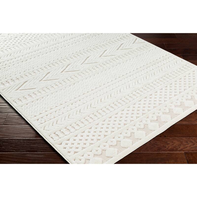 Livabliss San Diego Indoor/ Outdoor Global Stripe Area Rug