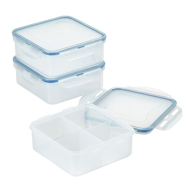 Easy Essentials Divided Square Container, 29 oz, Set of 2 - 2 Piece
