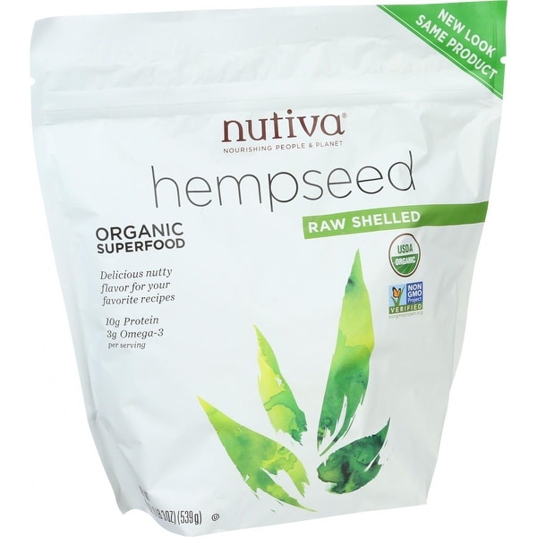 Nutiva Organic Hempseed - Shelled - 19 oz