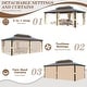 preview thumbnail 34 of 133, EROMMY Hardtop Gazebo,Outdoor Pergola with Double Roof & Netting & Curtains,Heavy Duty Canopy for Patio, Backyard, Pool party