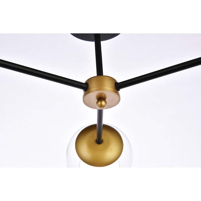 Brooke 26 inch Flush Mount with Clear Shade - N/A