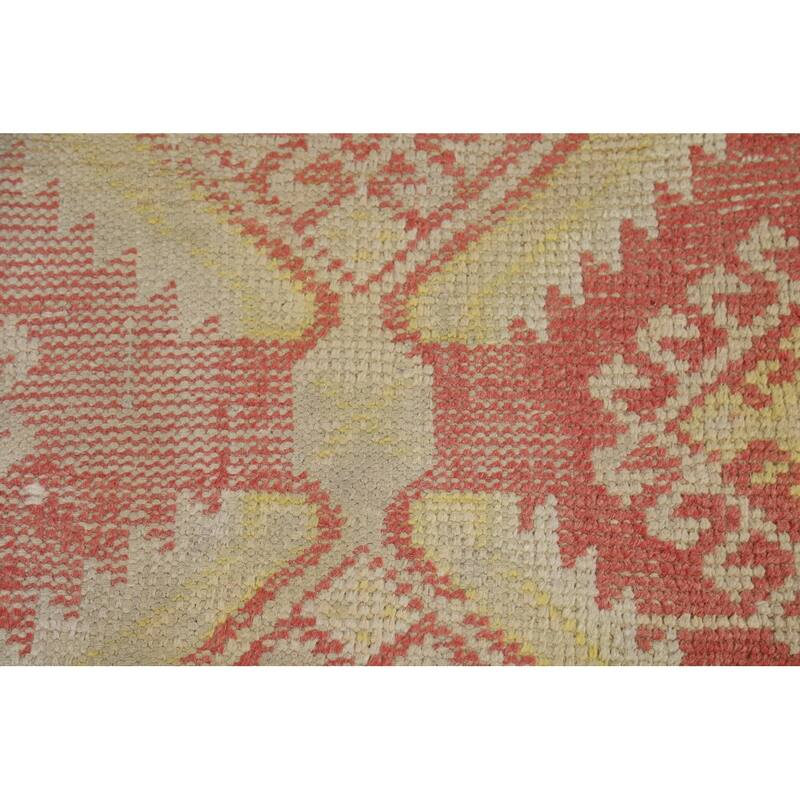 All-Over Geometric Bakhtiari Persian Rug Hand-Knotted Wool Carpet - 3'10" x 7'0"