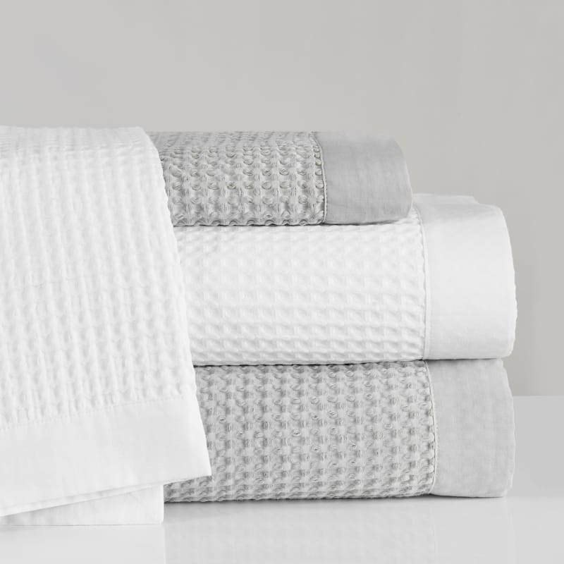 HiEnd Accents Stonewashed Cotton Waffle Weave Euro Sham, 27"x27"