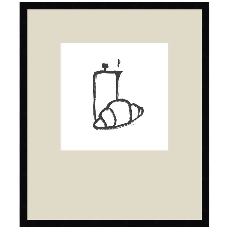 Kate and Laurel Breakfast Club No. 2 by Gabrielly Guedes Framed Wall Art Print - 21x25