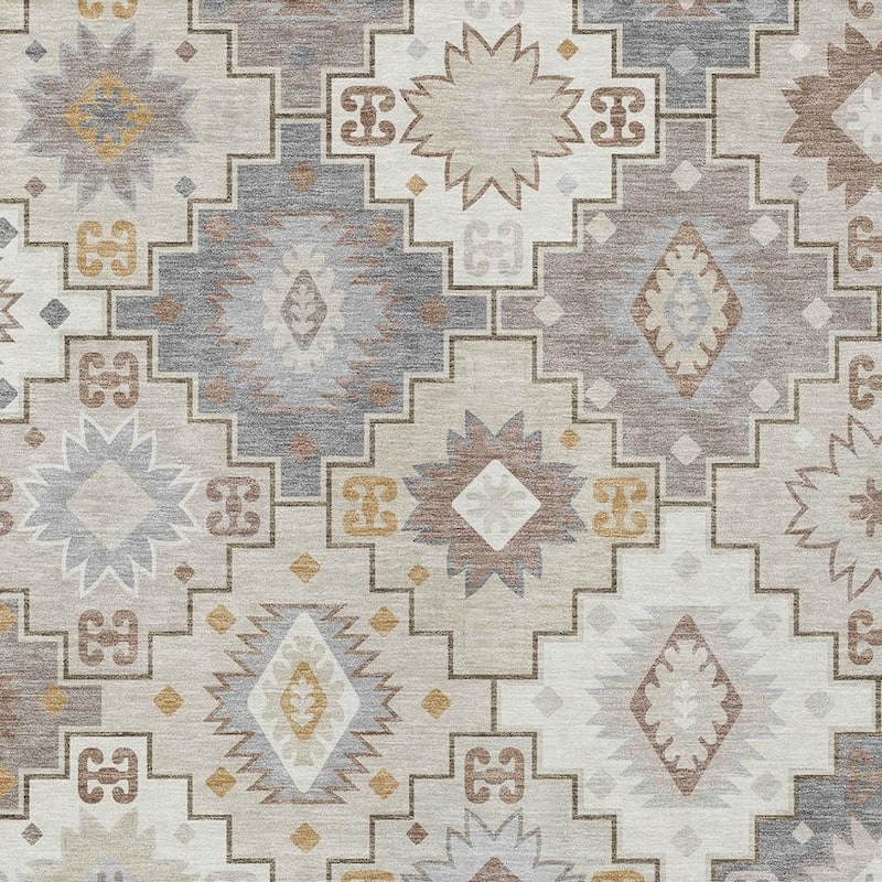 HomeRoots Southwestern Transitional Rectangle Outdoor Rug