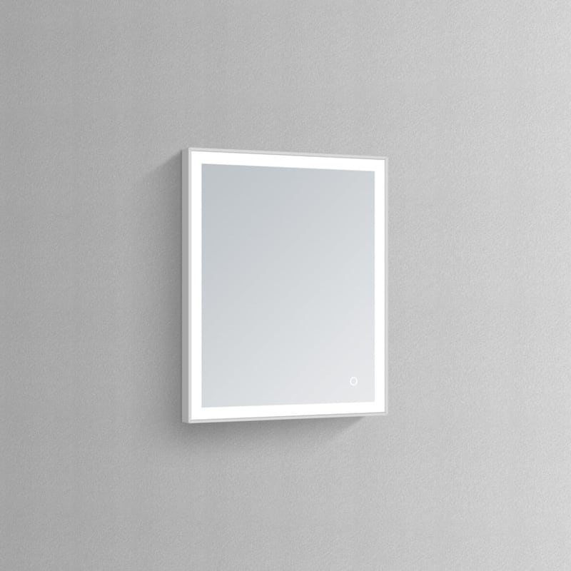 Modern Mirrors Perseus Premium Wall Mountable Lighted Vanity Mirror with Defogger, Touch Control Adjustable Brightness - 30*24