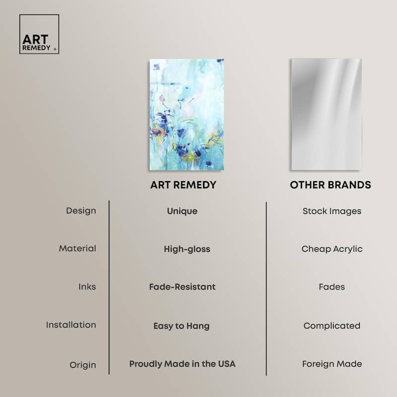 Heavenly Blue I Acrylic by Art Remedy, Ready to Hang