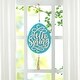 preview thumbnail 20 of 22, Glitzhome Easter Wooden Eggs Door Hanger Metal Truck Bunny Garland Wall Hanging Decor - N/A