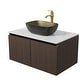 preview thumbnail 11 of 39, Vintage Aluminium Bathroom Vanity With Countertop Sink Copper Faucet Set