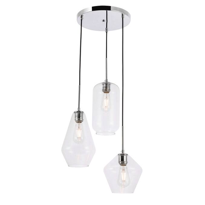 Gerald Glass 3-light Pendant