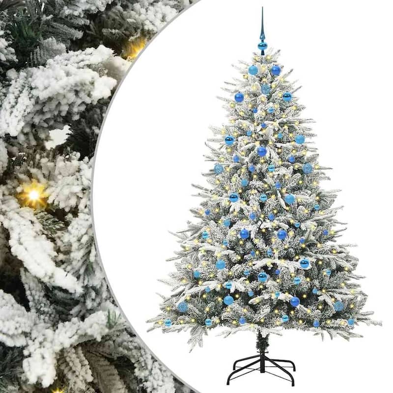 vidaXL ArtificialChristmasTree with Stand Green 114 x 114 x 210 cm PVC - 82.7