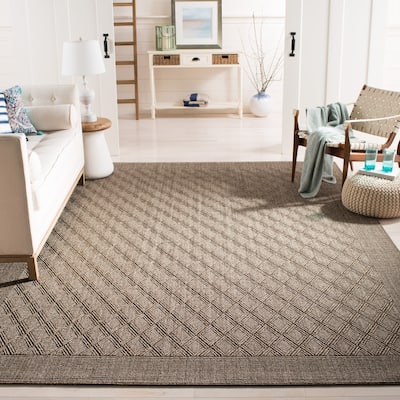 SAFAVIEH Palm Beach Tadako Trellis Sisal/ Jute Rug