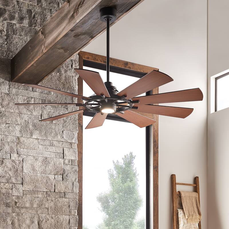 Gentry 65-inch LED Ceiling Fan (3-finish options)