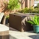 preview thumbnail 6 of 61, Outdoor 52.75"W 140 Gallon Patio Oversize Wicker Storage Bench Deck Box - 52.75"W x 29"D x 26"H