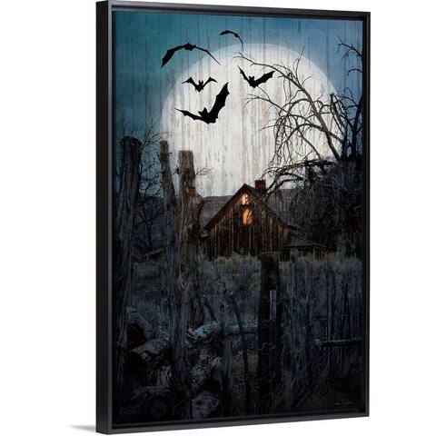 "Spook House" Black Float Frame Canvas Art