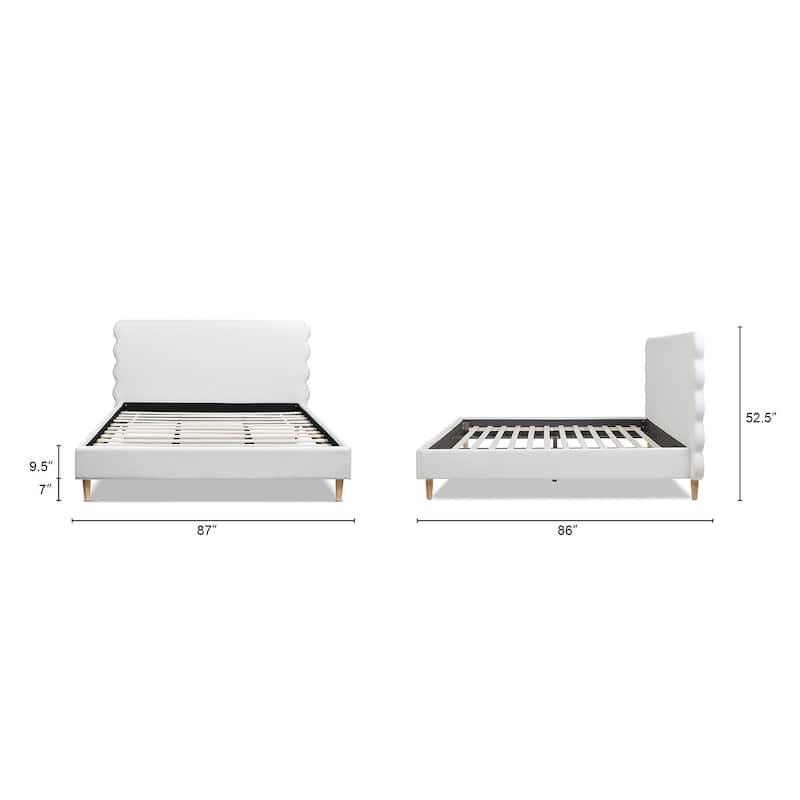 Jennifer Taylor Home Stockholm Scallop Platform Bed