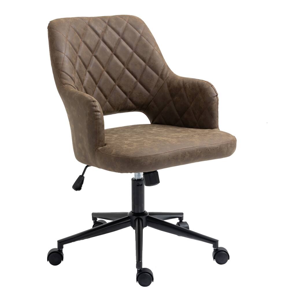 Executive Office Chair - Comfortable Task Chair with Cross Stitch Back Support