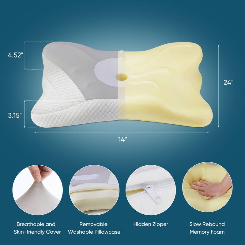 Memory Foam Neck Pillow 1 Piece