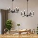preview thumbnail 42 of 45, 8-Light Rustic Candlestick Island Chandelier Linear Chandelier Lighting for Kitchen Island