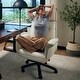 preview thumbnail 10 of 16, Eureka Ergonomic Leather Executive Swivel Office Chair Adjustable Home Sofa Chair, High Back Pillow Back